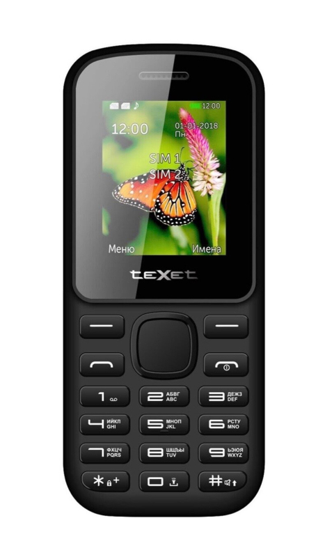 Купить Мобильный телефон Texet TM-130 Black